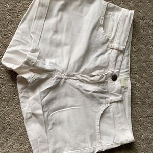 White Jean shorts